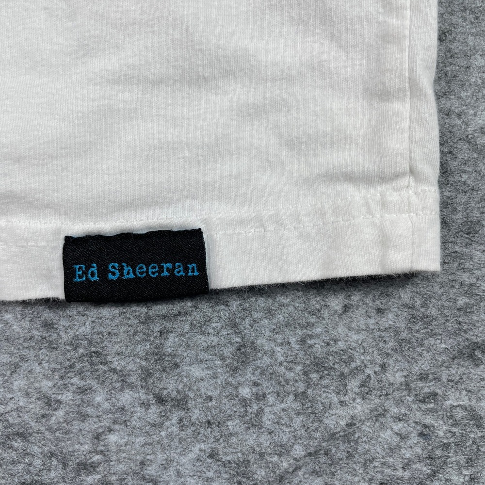 Ed Sheeran T Shirt Mens M White Divide Tour 2017 North America Concert Merch - Picture 9 of 15